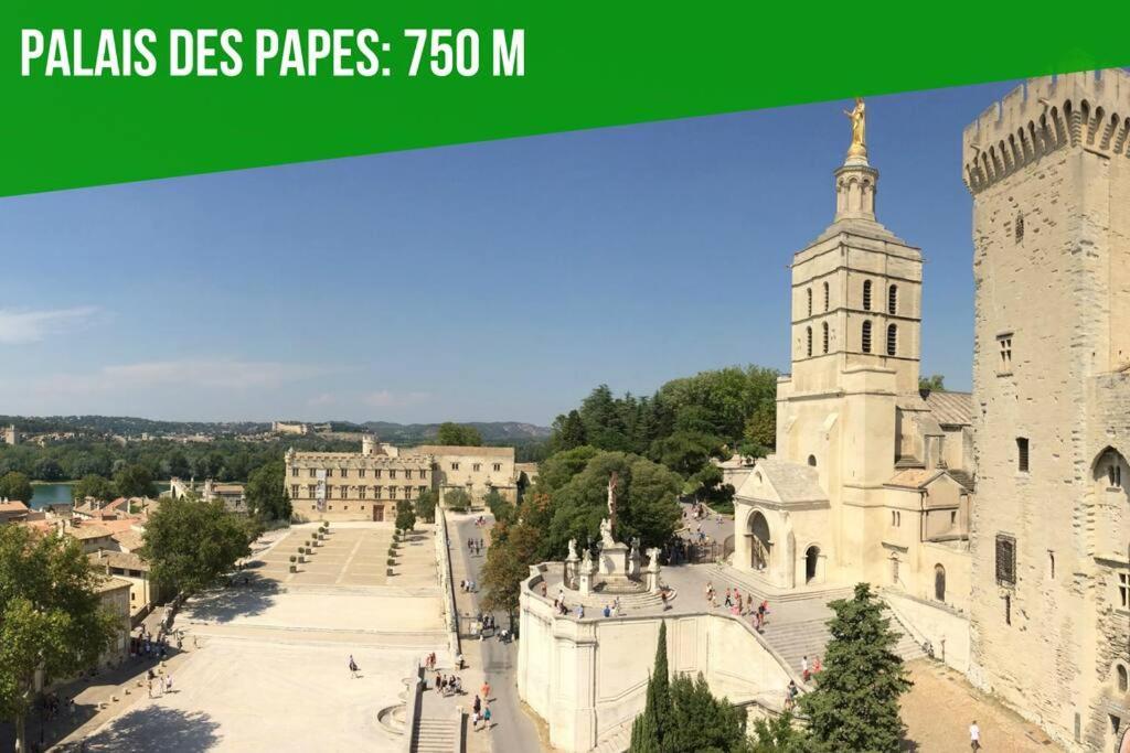 Le Loft Des Papes - 2 Terrasses - Vue Panoramique Sur La Ville - Ac Clim Avignon Kültér fotó